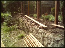 Beginning of new project - "ranch style" fence with trellis.