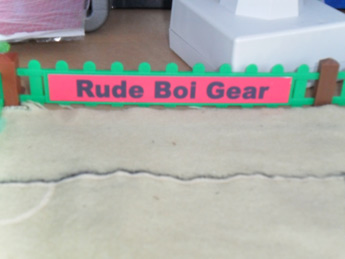 Subbuteo Rude Boi Gear fence